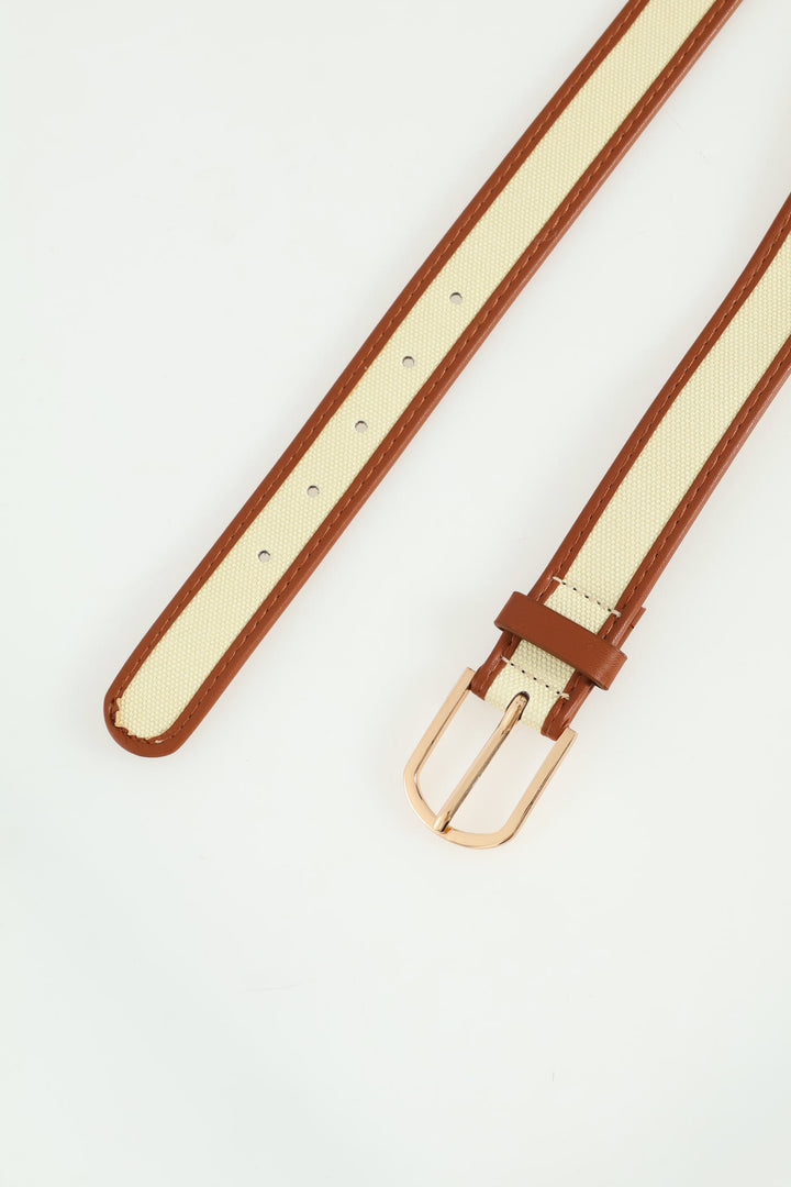 Canvas Jean Belt - Tan