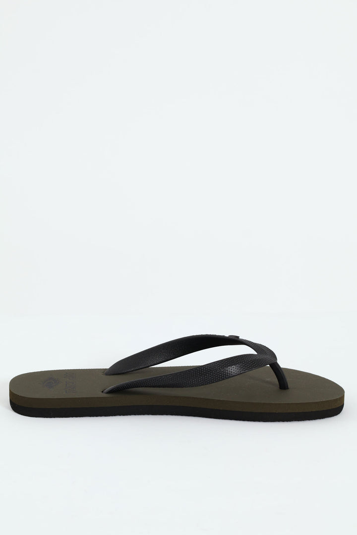 Icons Of Surf Bloom Open Toe Flip Flop - Khaki