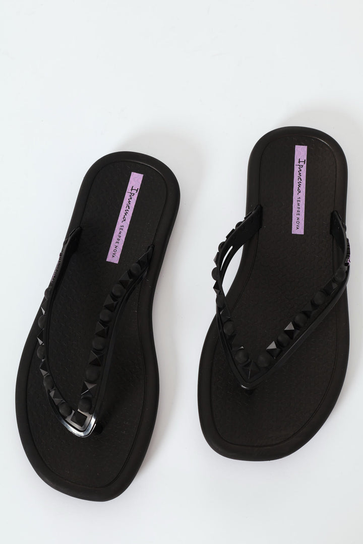 Shakira Meu Sol Thong Sandal - Black