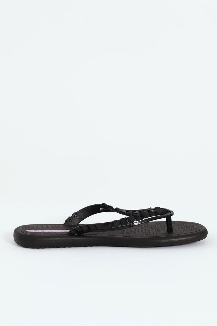 Shakira Meu Sol Thong Sandal - Black