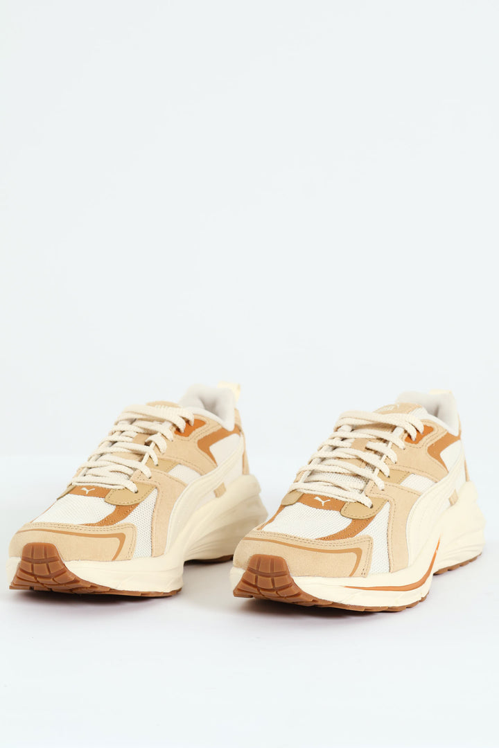 Hypnotic Closed Toe Lace Up Sneaker - Cream