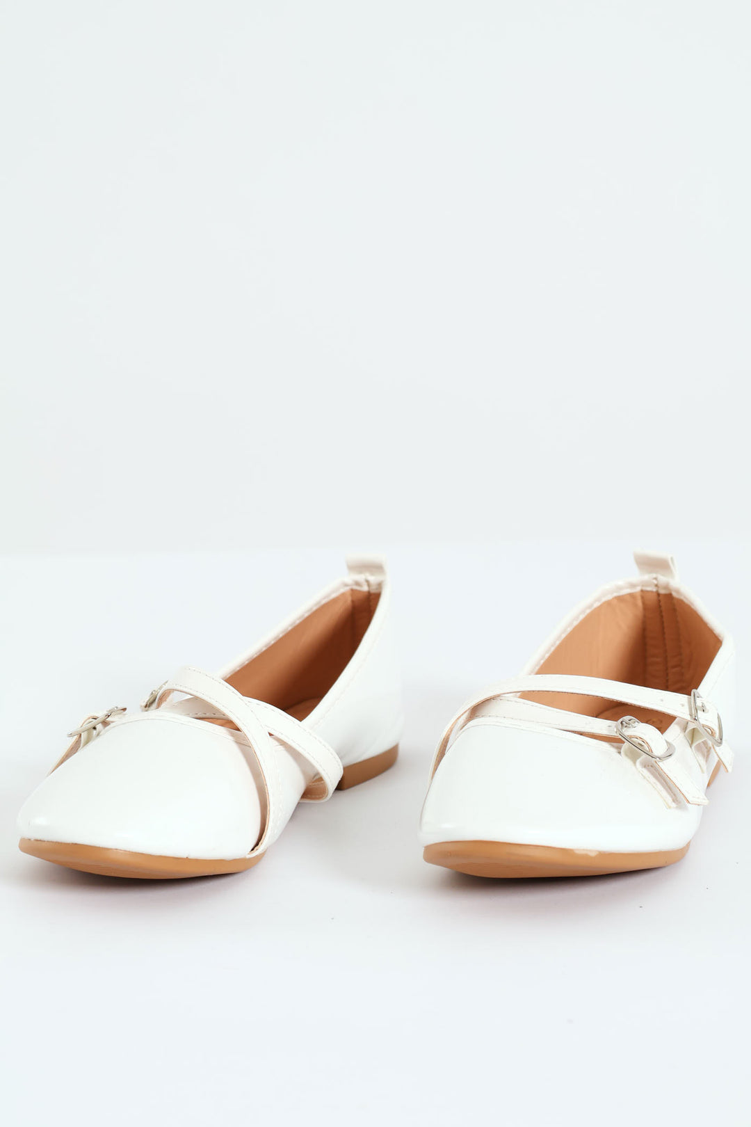 Girls Crossover Pump - White