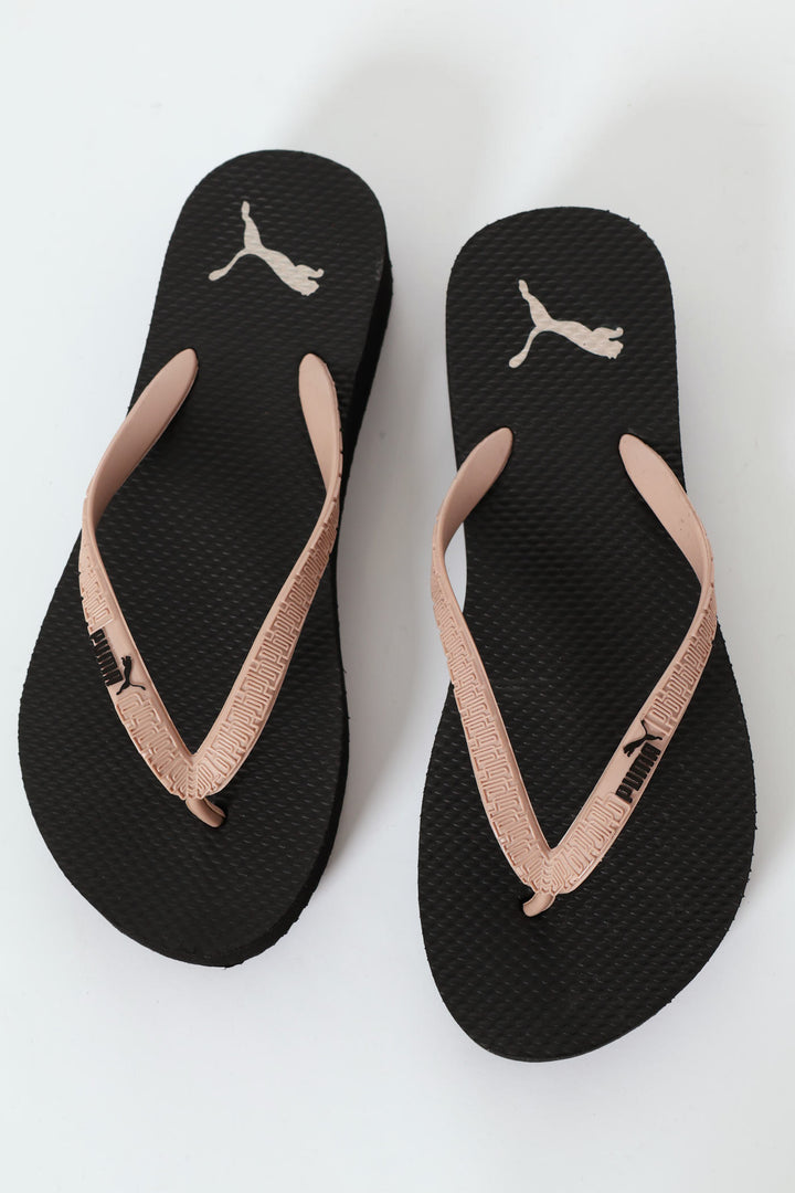 Stacked Flip Flop - Black