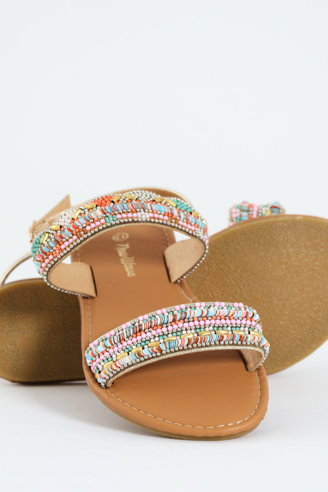 Girls Beaded Slingback Sandal