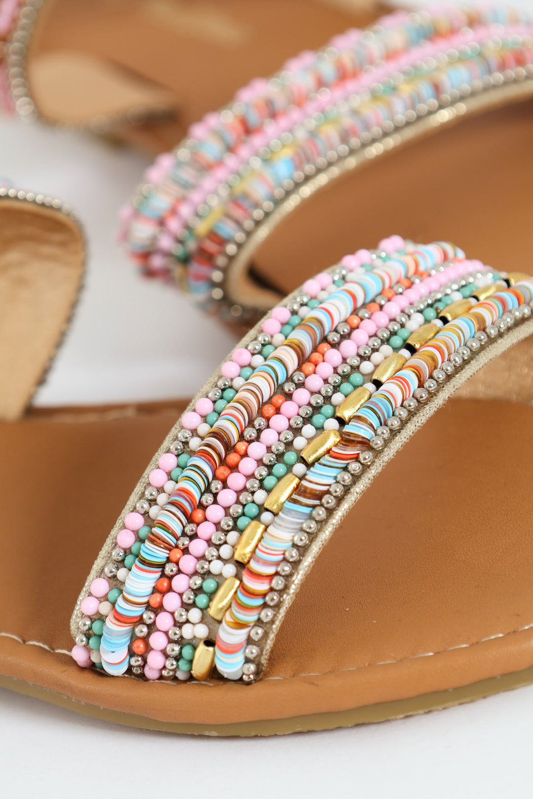 Girls Beaded Slingback Sandal