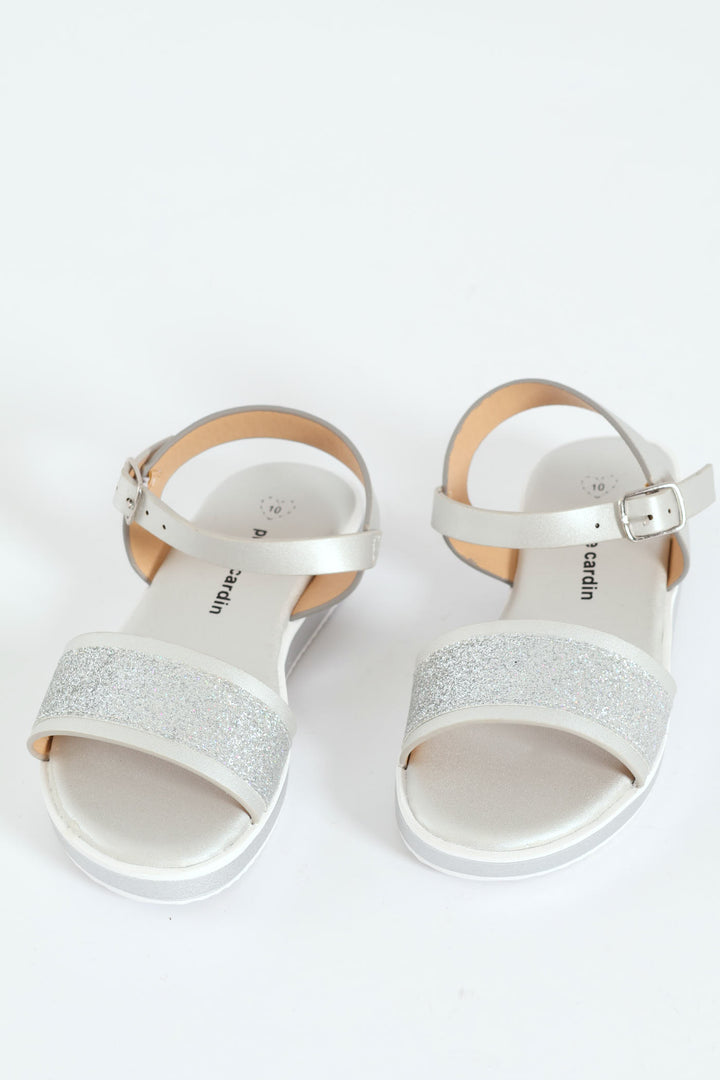 Girls Scarlett Open Sandal - Silver