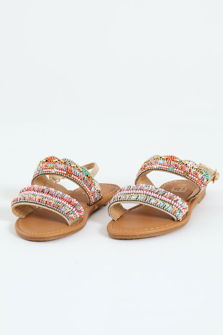 Pre-Girls Beaded Slingback Sandal