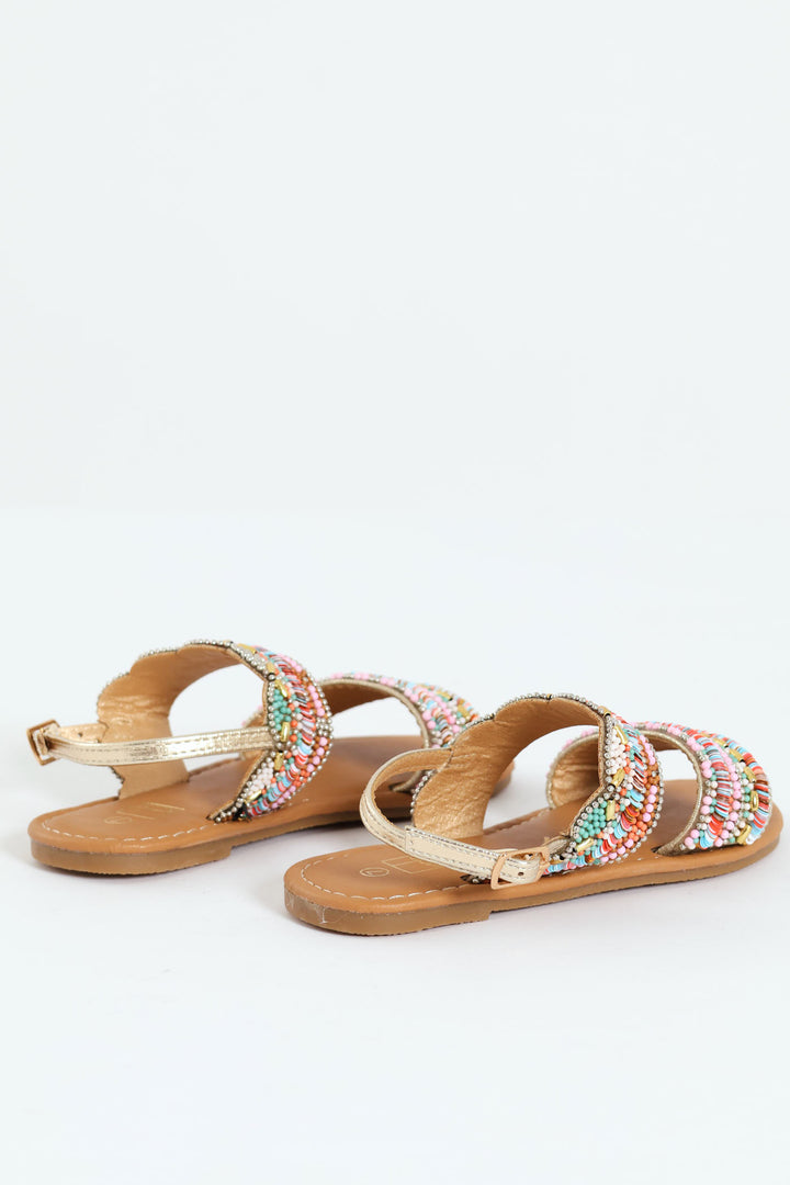 Pre-Girls Beaded Slingback Sandal