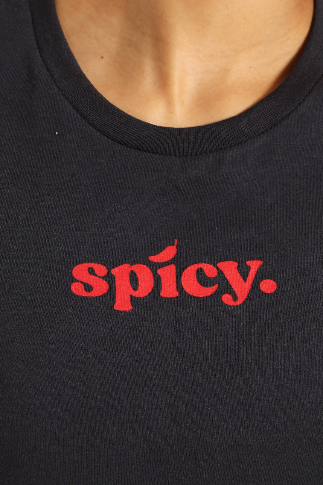 Spicy Baby Tee - Charcoal