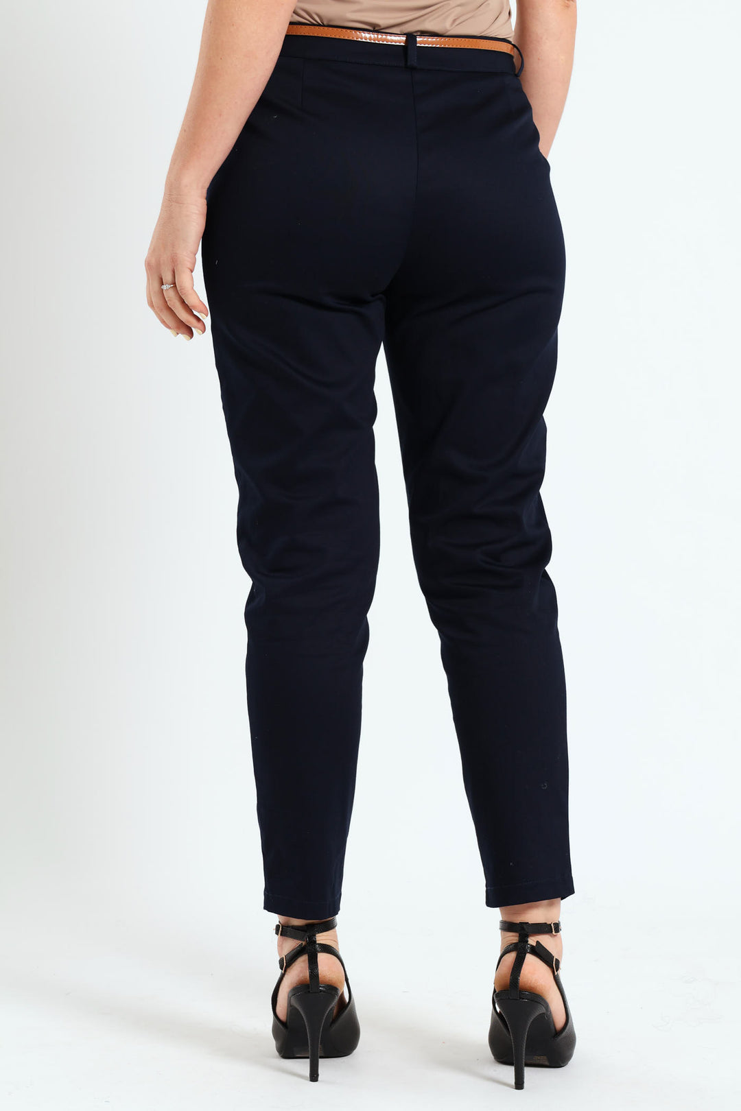 Chino Belted Pant - Navy