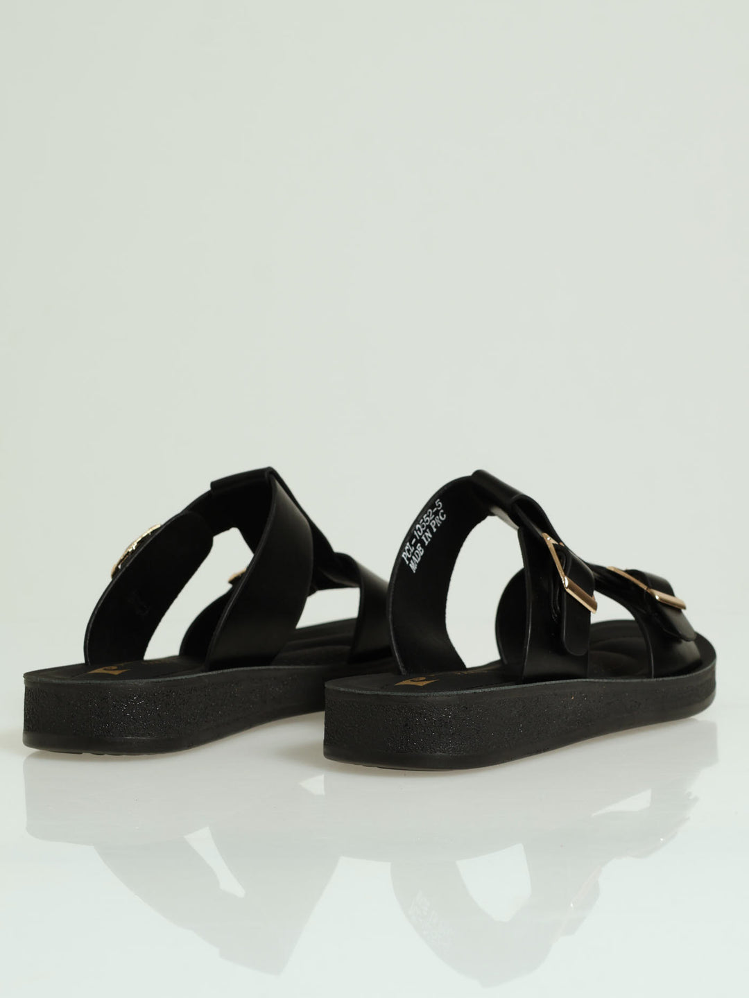 Senna Push-In Buckle Sandal - Black