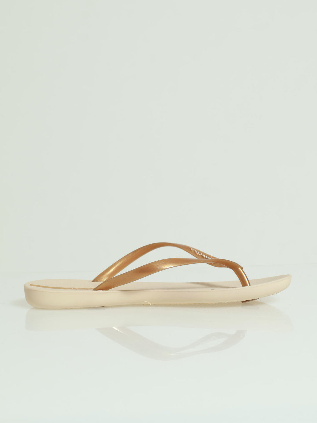 Girls Wave Thong Sandals - Natural