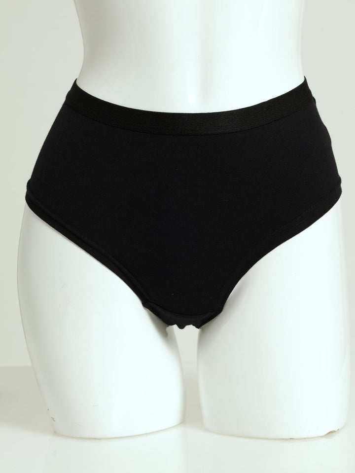 Girls 2 Pack Boyleg Panty -  Black/White