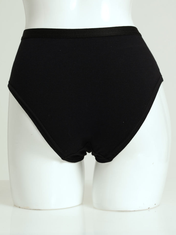 Girls 2 Pack Boyleg Panty -  Black/White