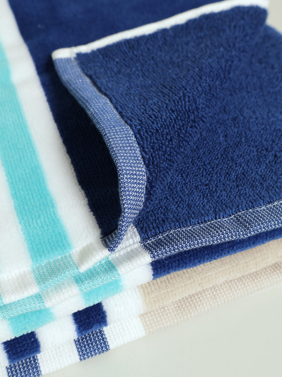 Beach Towel Stripe - Aqua