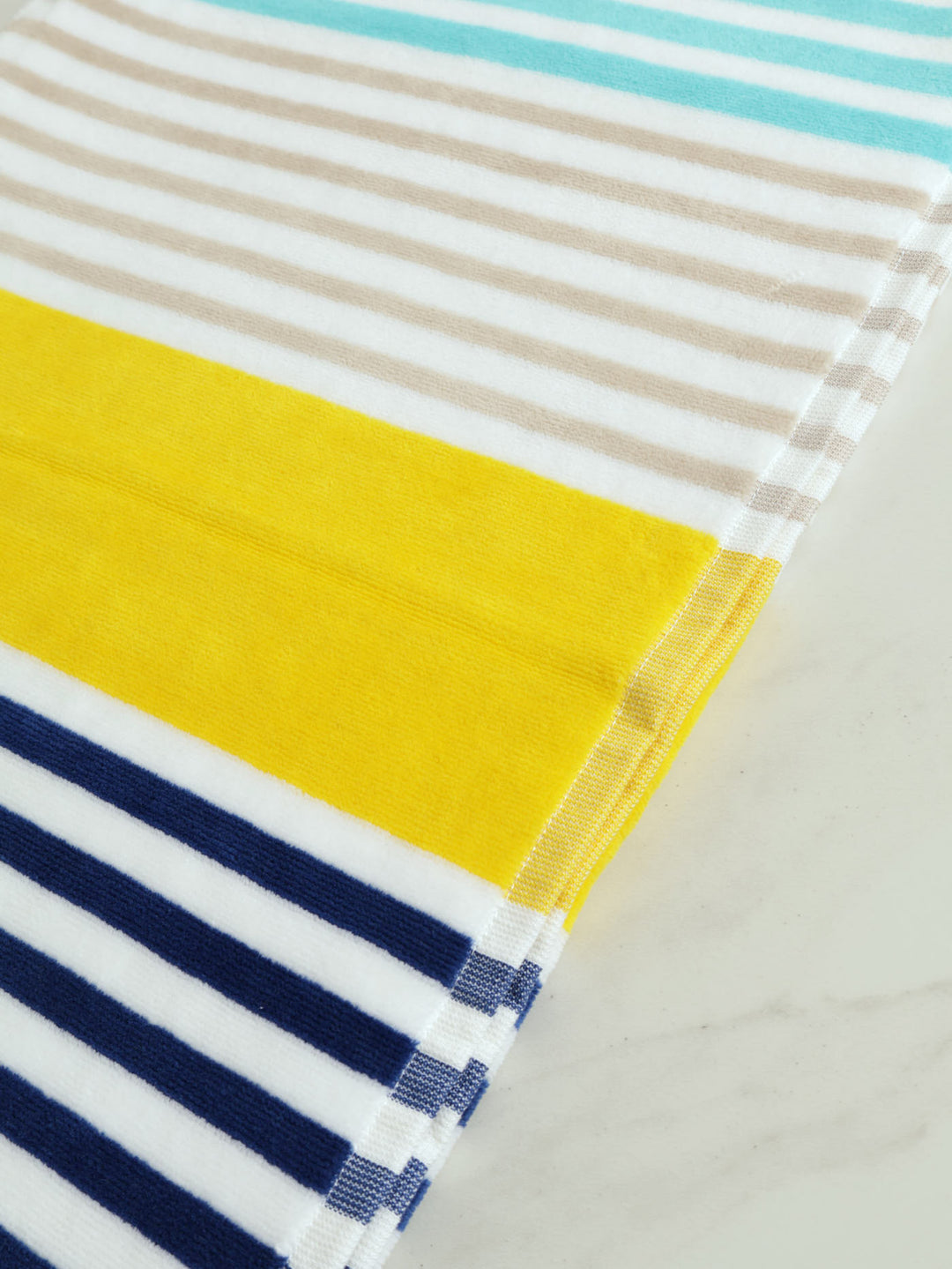 Beach Towel Stripe - Aqua