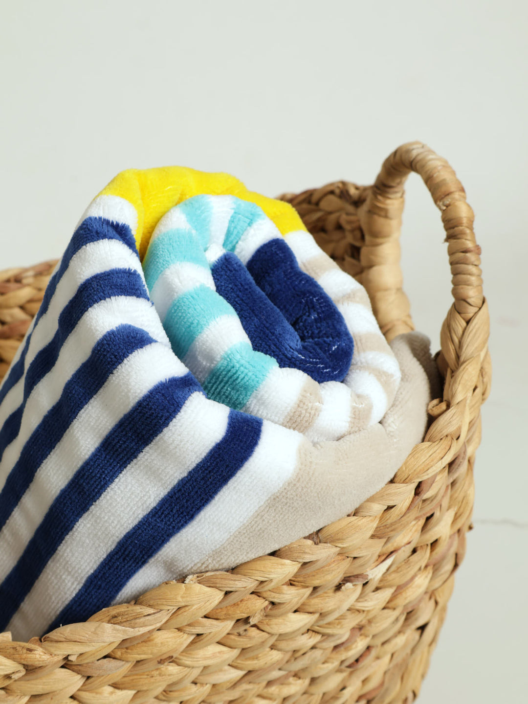 Beach Towel Stripe - Aqua