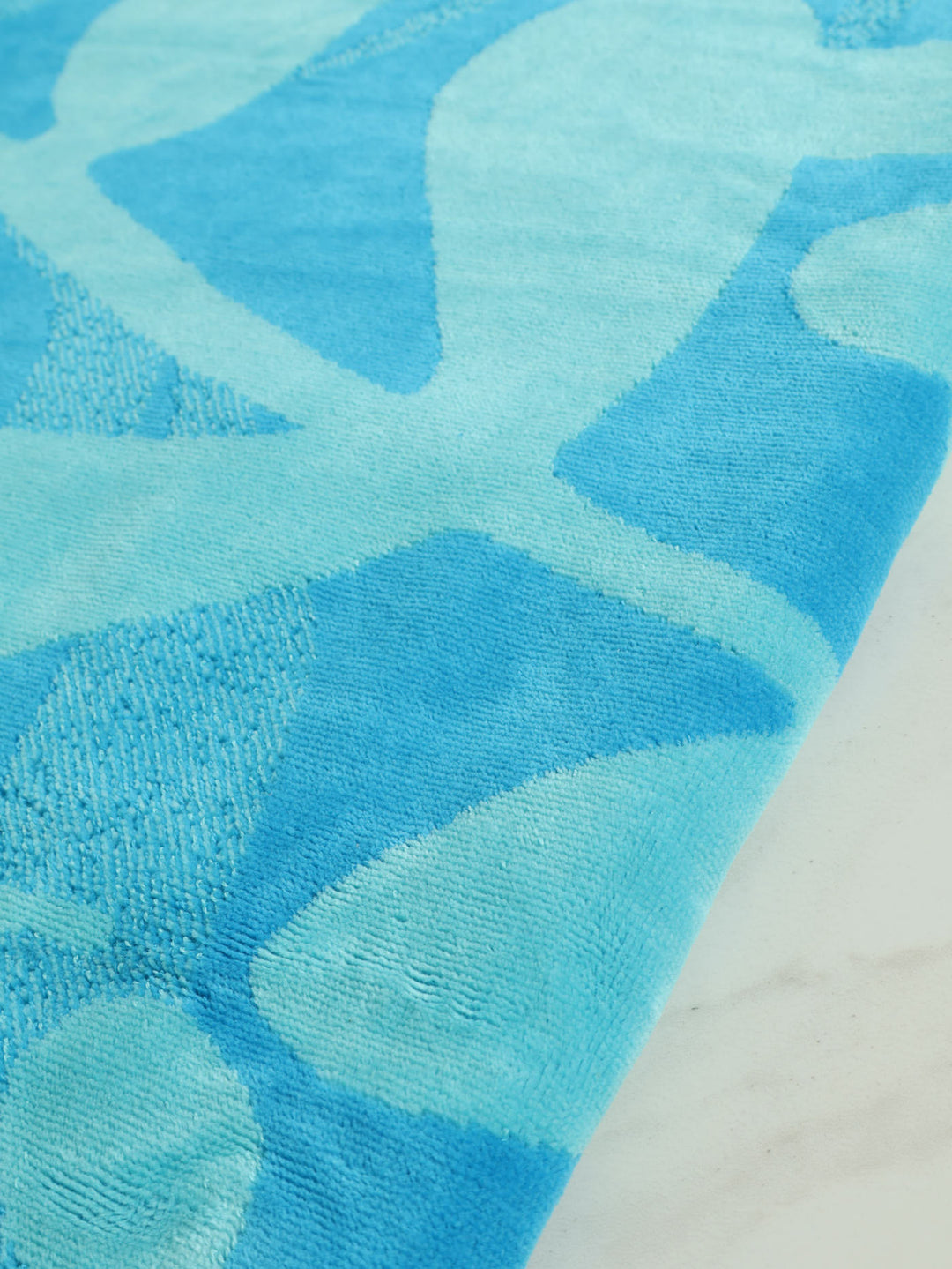 Leaf Beach Towel - Blue