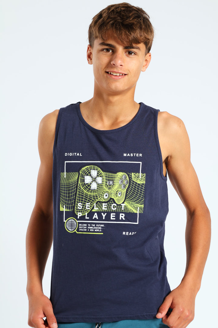 Boys Gamer Vest - Navy