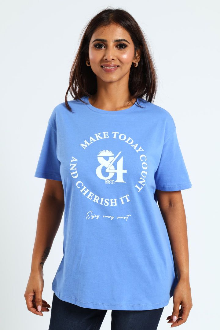 84 Circle Regular Tee - Marine