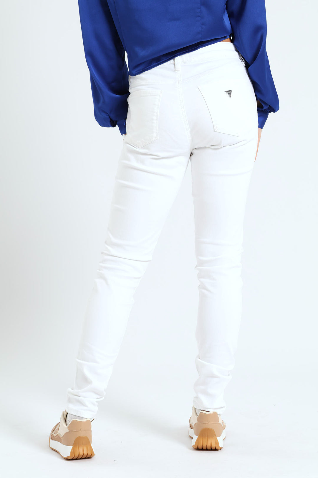 Sexy Curve Mid Rise Jeans - White