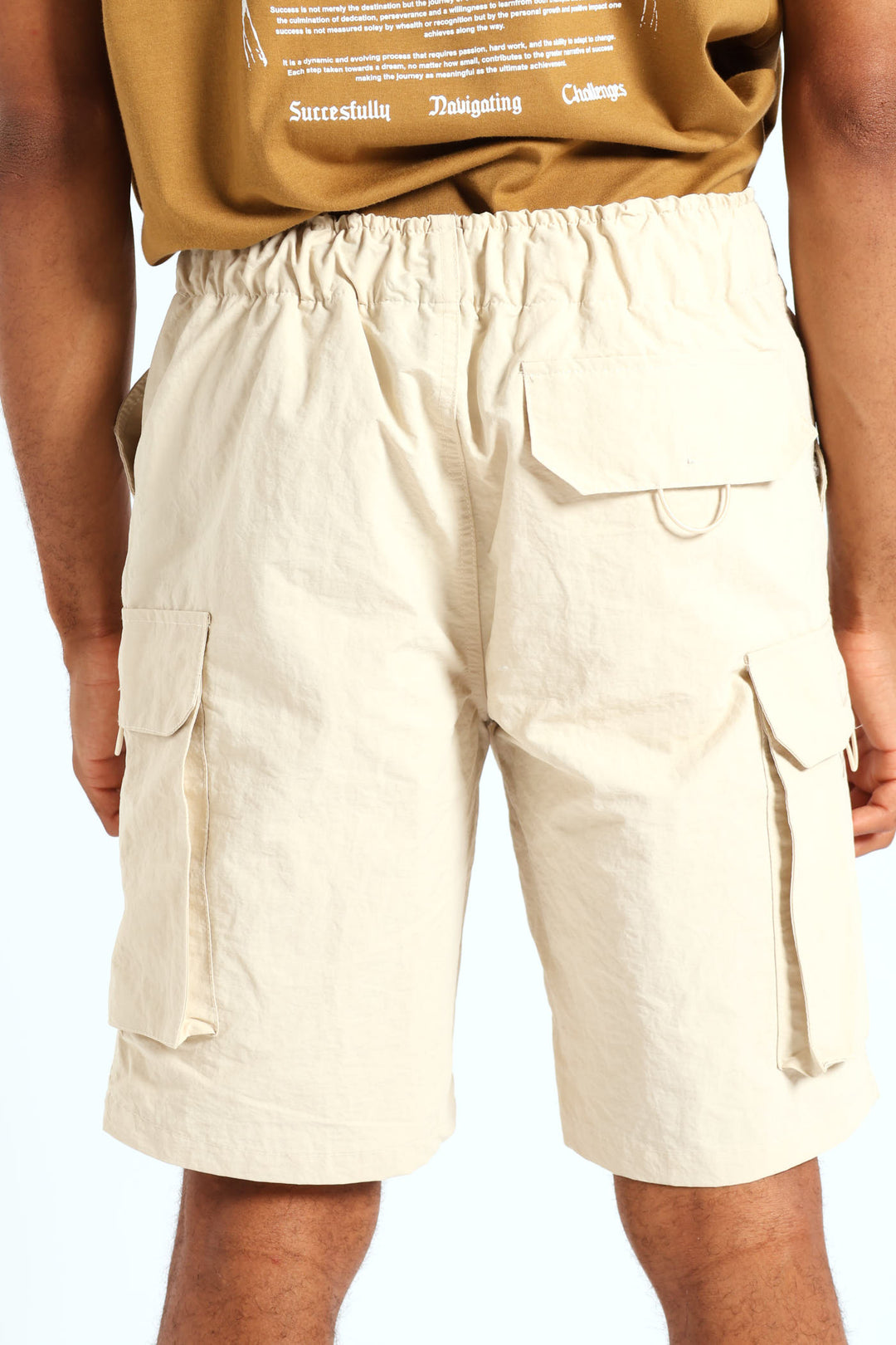 Bungee Bellows Cargo Short-Light Stone