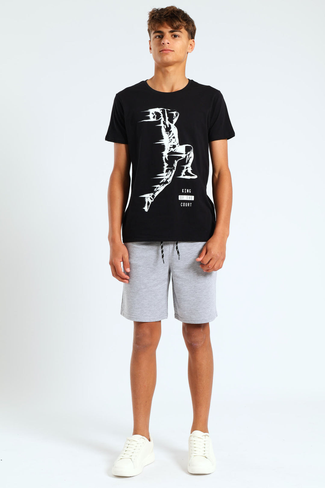 Boys Basketball Slam Dunk Tee - Black