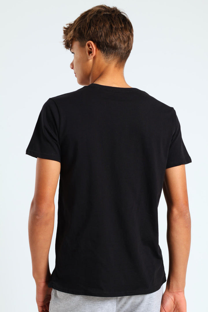 Boys Basketball Slam Dunk Tee - Black