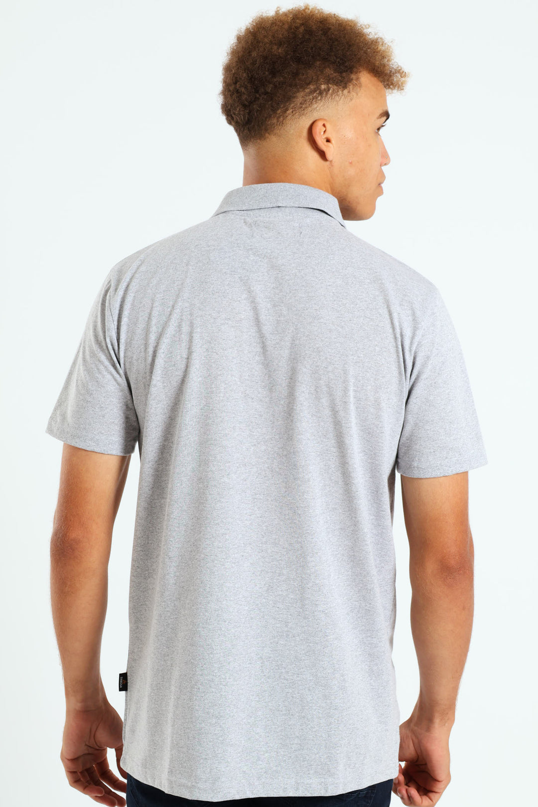 Bull Logo Golfer - Grey Melange