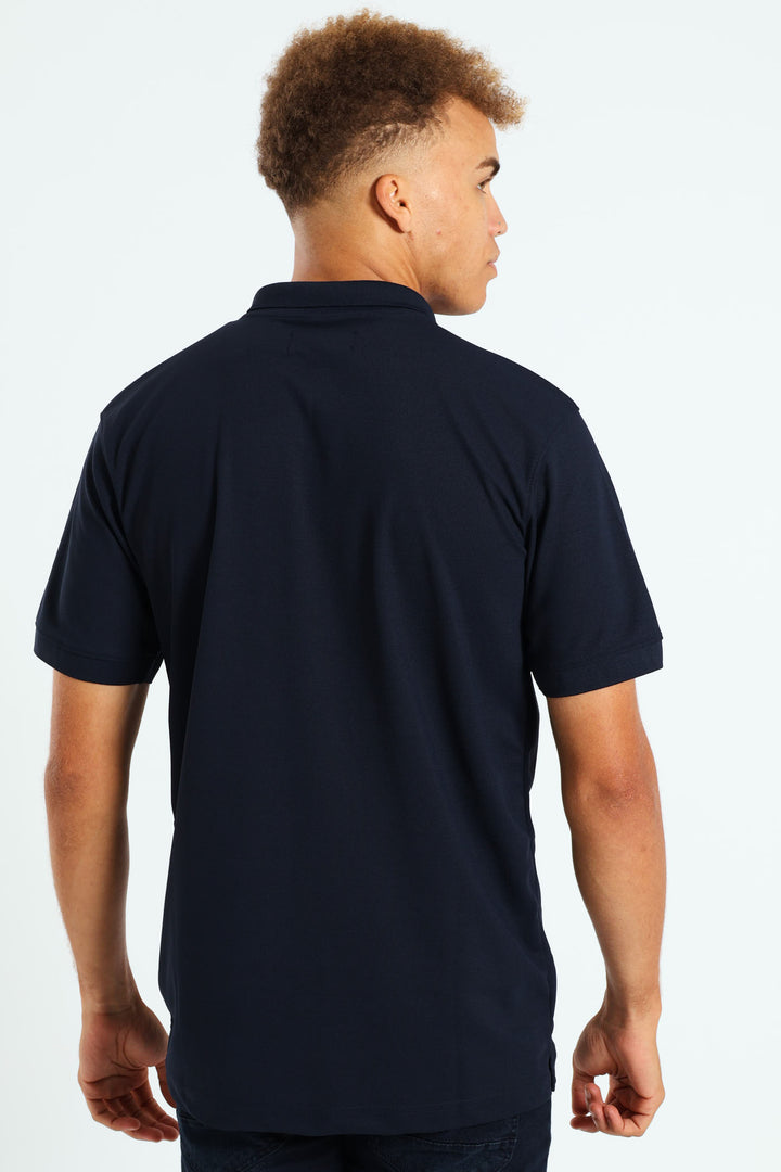 Basic Quick Dry Golfer - Navy