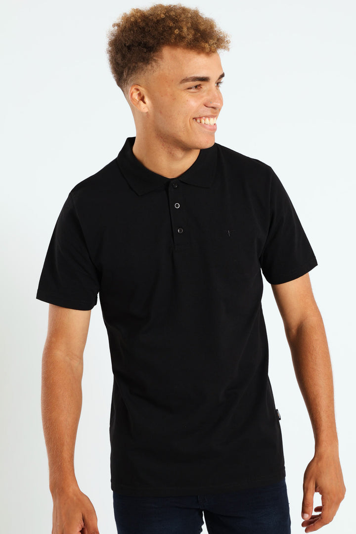 Bull Logo Golfer - Black