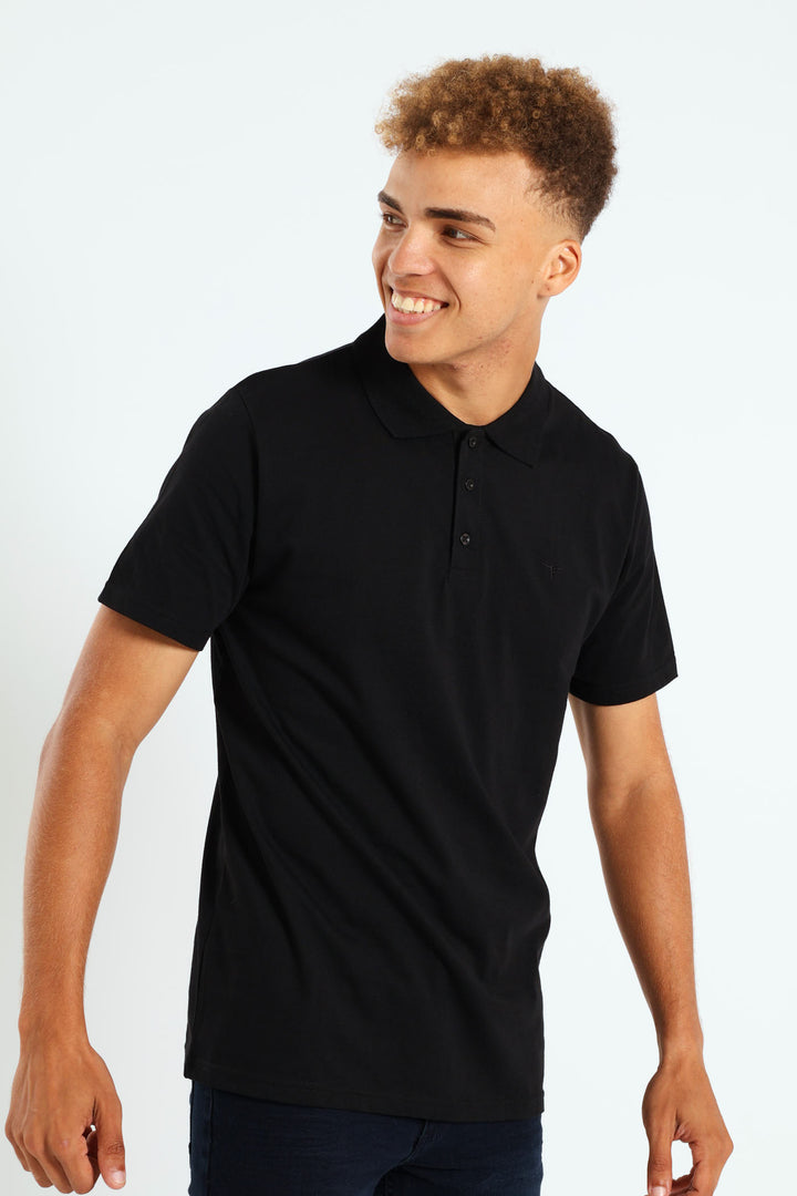 Bull Logo Golfer - Black