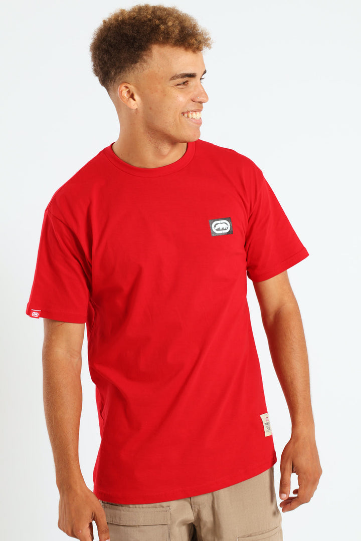 Never Out HD Print Tee - Red