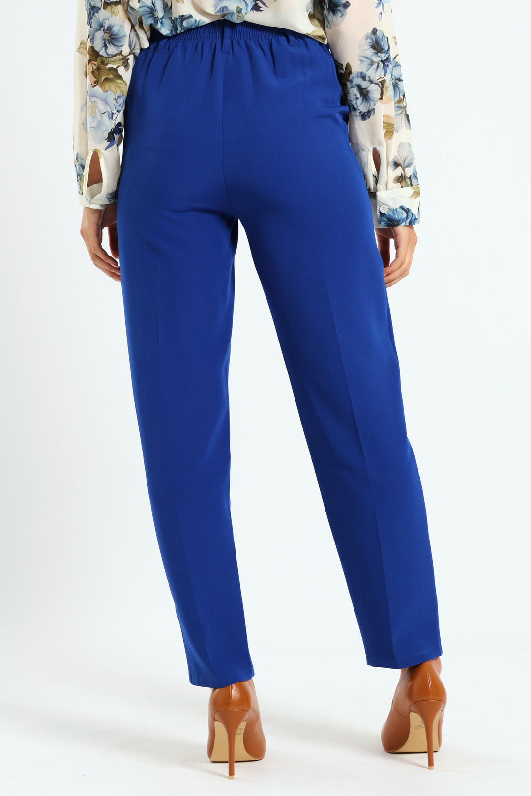 Cigarette Tailored Pants - Cobalt