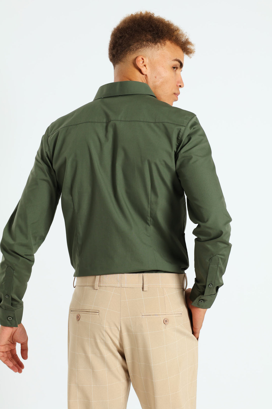 Easy Care Long Sleeve Shirt - Olive