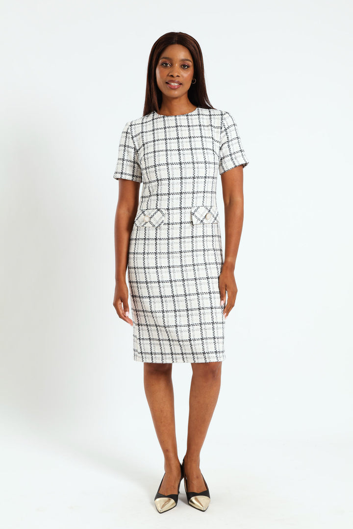 Tweed Shift Dress