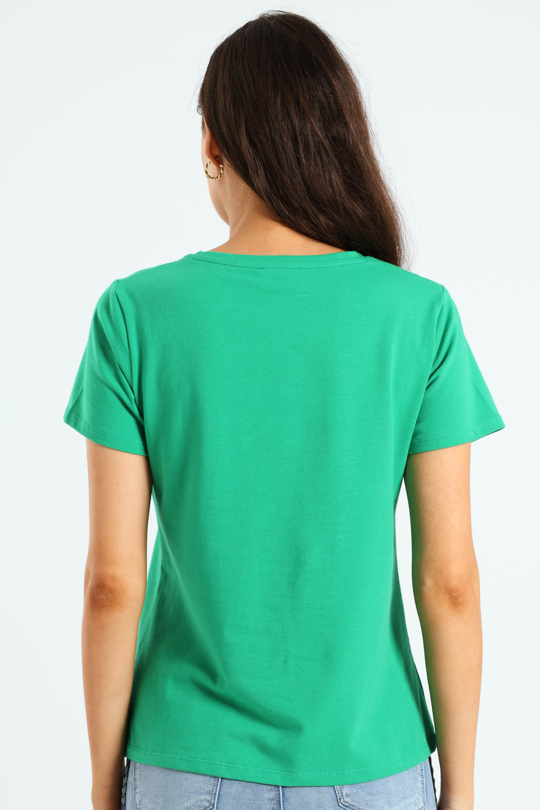 Regular Fit Multi-Technique Logo Top - Green