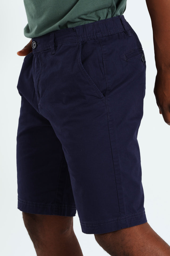 Elasticated Walk Short - Navy