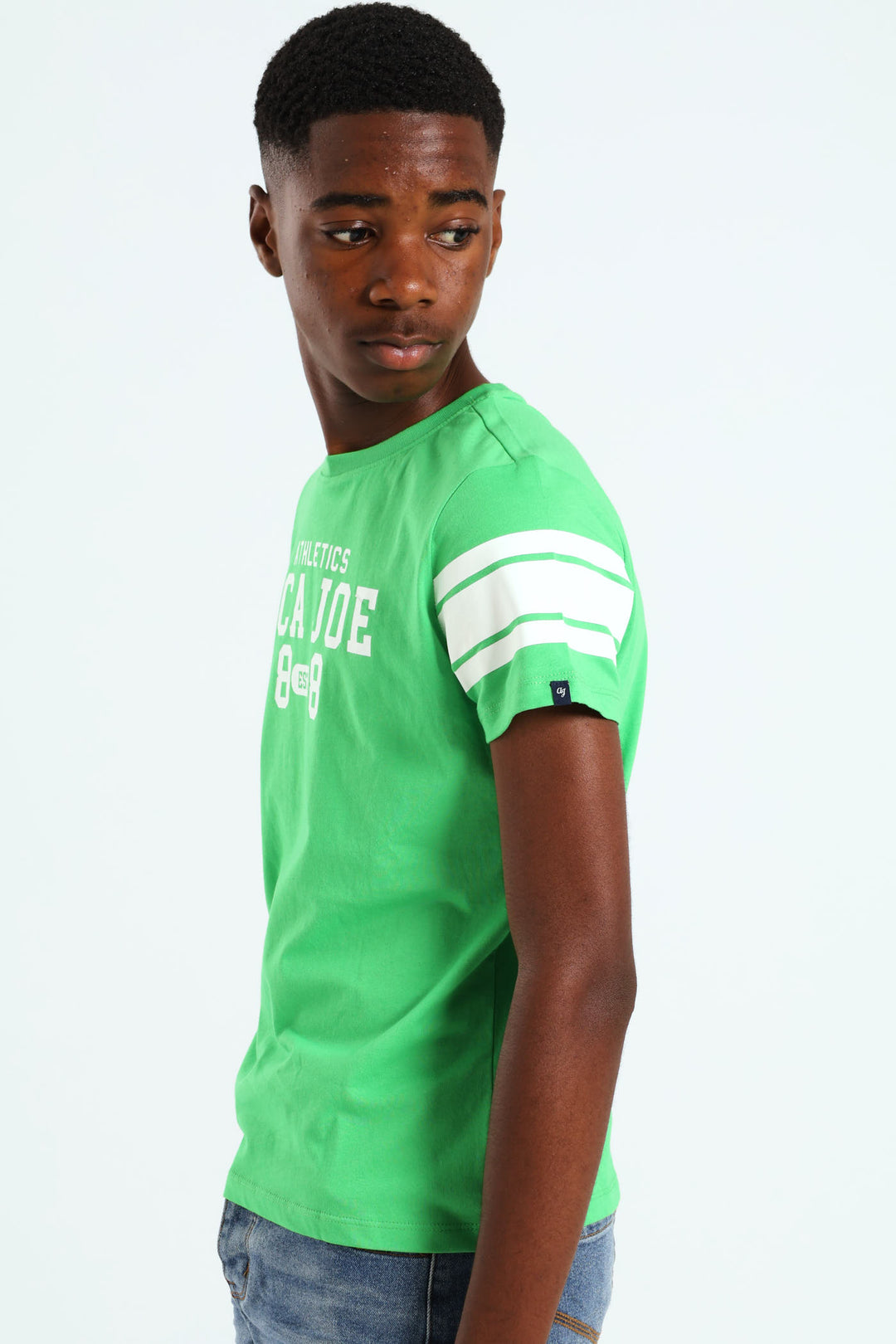 Boys Athletic Print Tee - Green