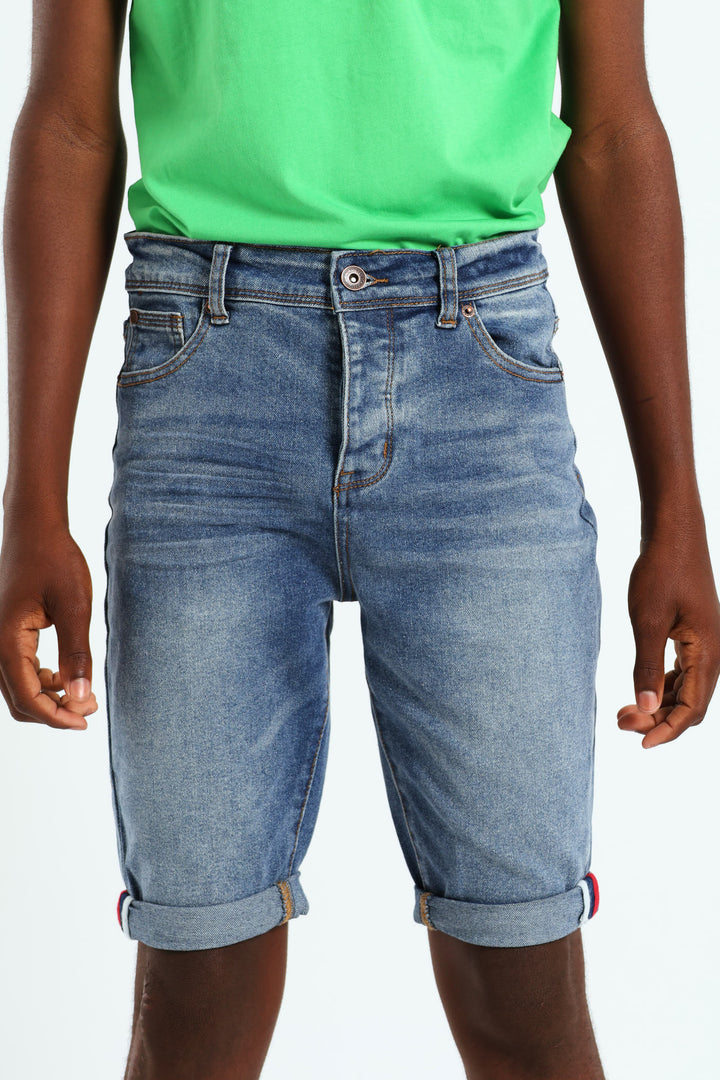 Boys Denim Pants - Mid Blue