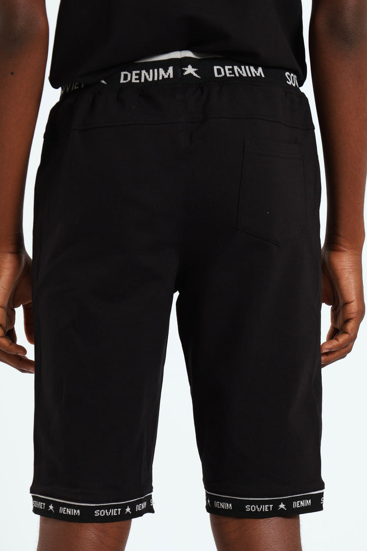 Boys Terry Fleece Shorts - Black