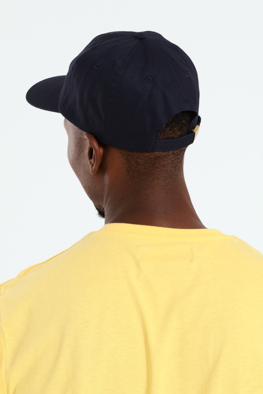 Embroidered Curved Cap - Navy