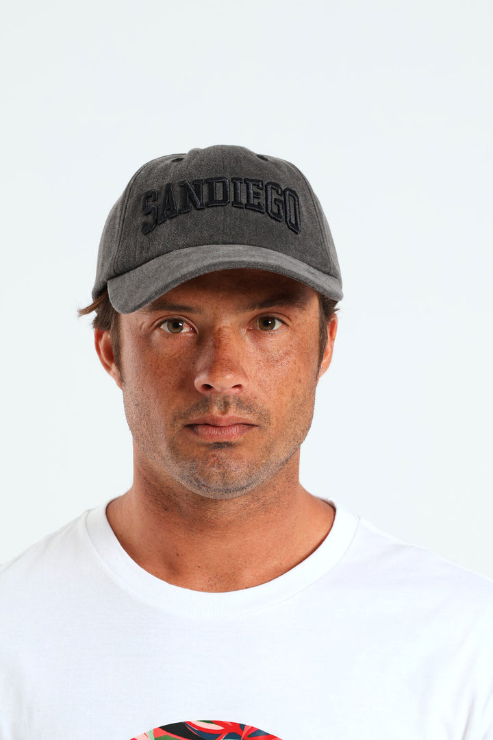 Embroidered Cap - Black