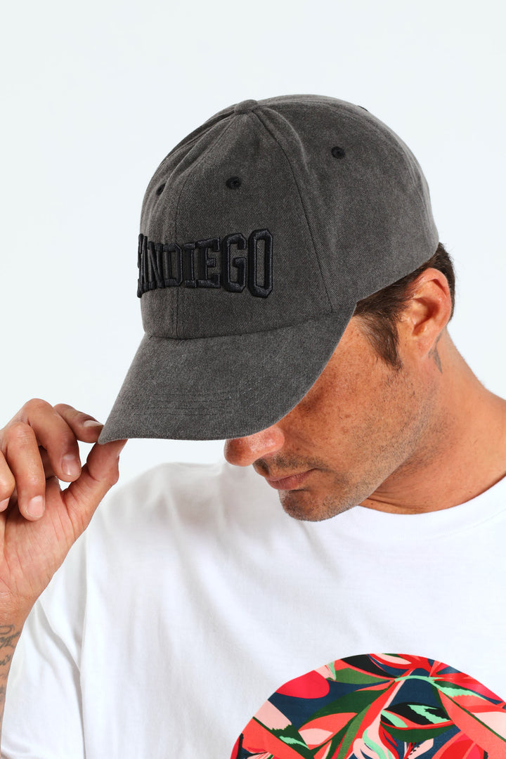 Embroidered Cap - Black