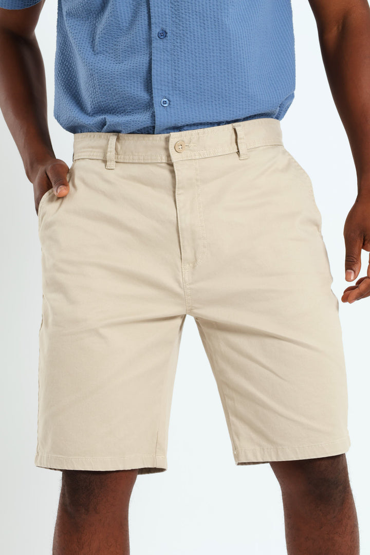 Chino Short - Stone