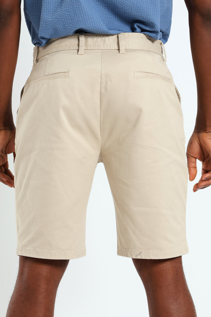 Chino Short - Stone