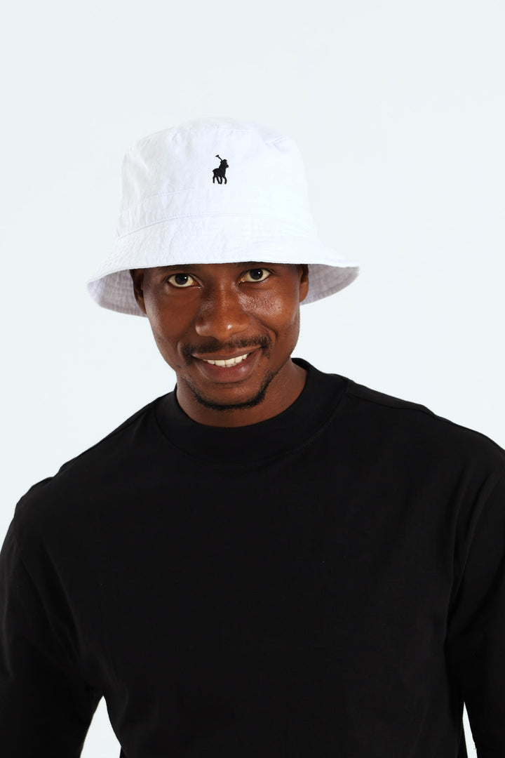 Classic Twill Bucket Hat - White