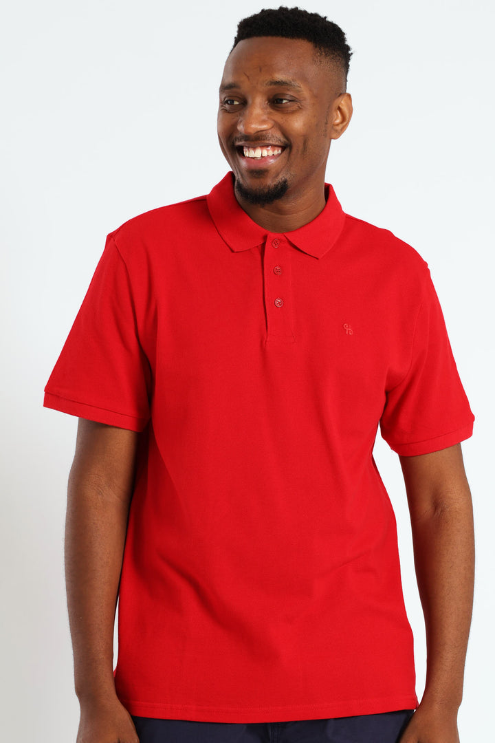 Basic Regular Fit Golfer - Red