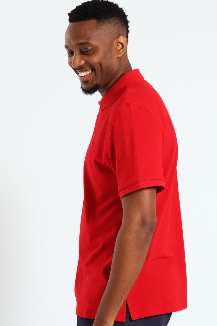 Basic Regular Fit Golfer - Red