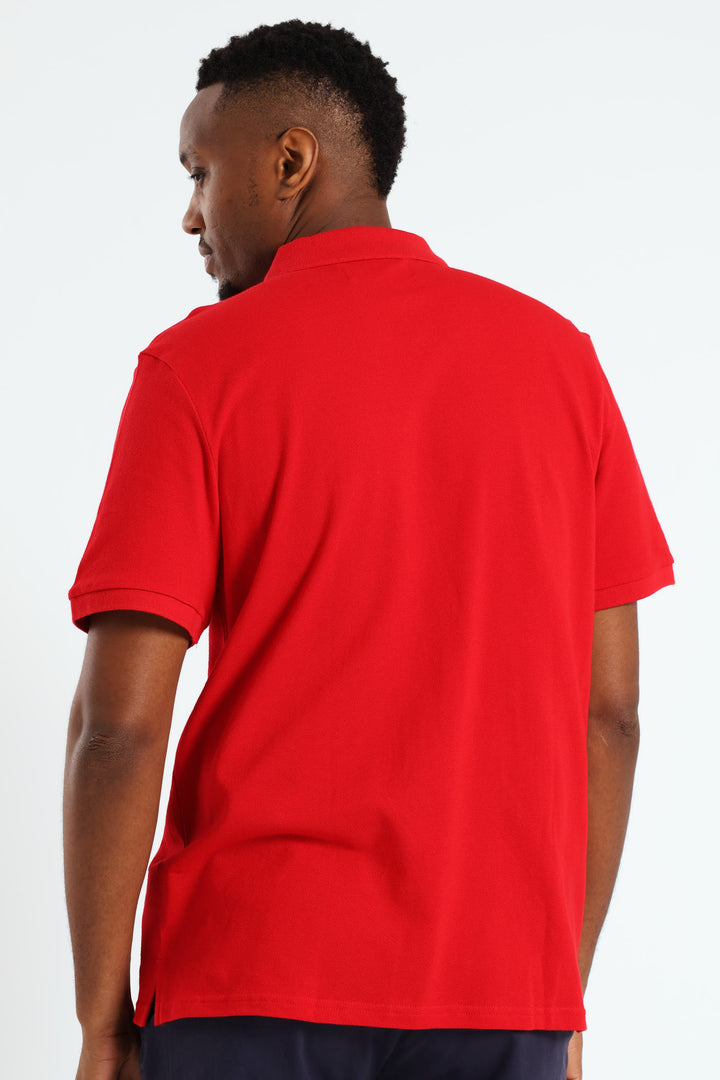 Basic Regular Fit Golfer - Red